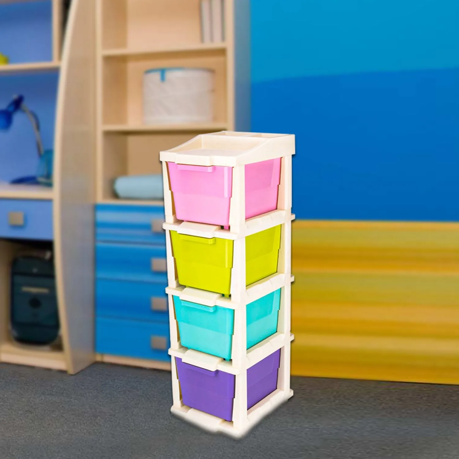 0768A 4 Layer Multi-Purpose Modular Drawer Storage System