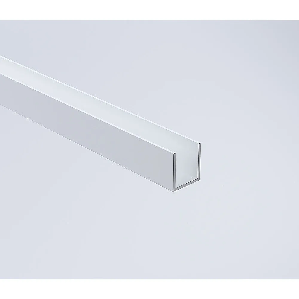 100x210cm Single Shower Glass Screen with White Wall Channel