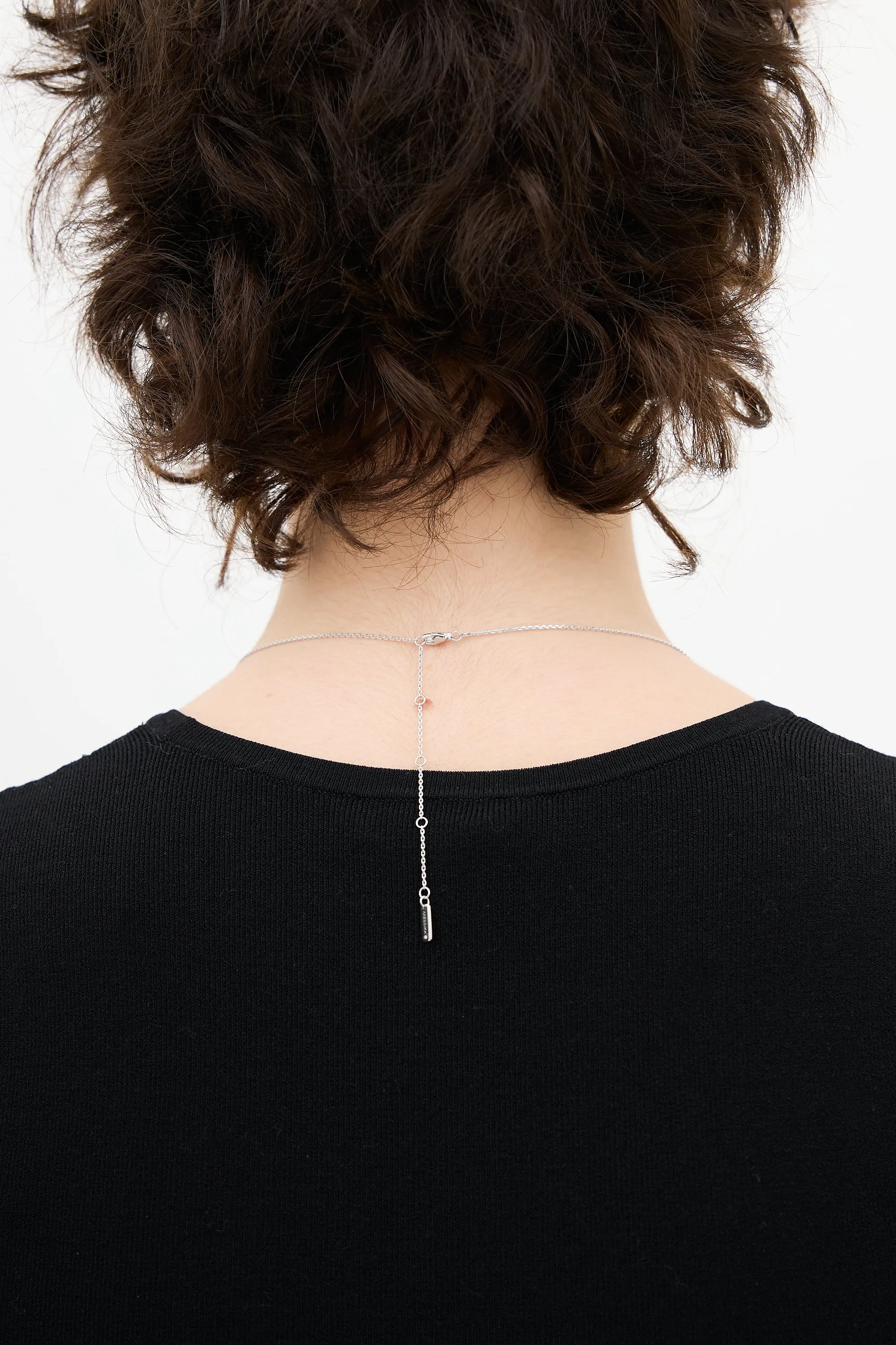 18K White Gold & Diamond Baby Move Necklace