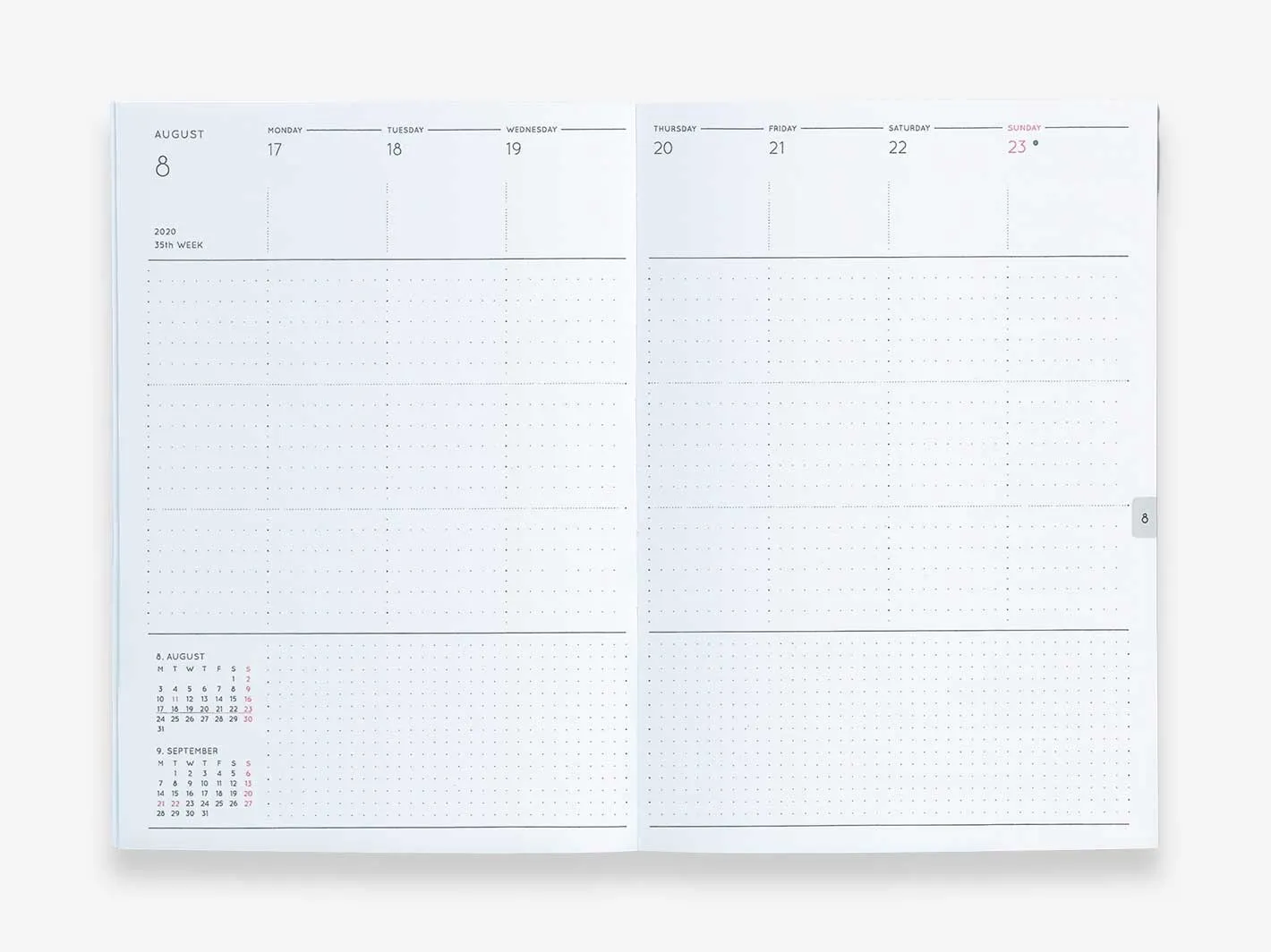 2025 Weekly Free Diary B6 Yellow