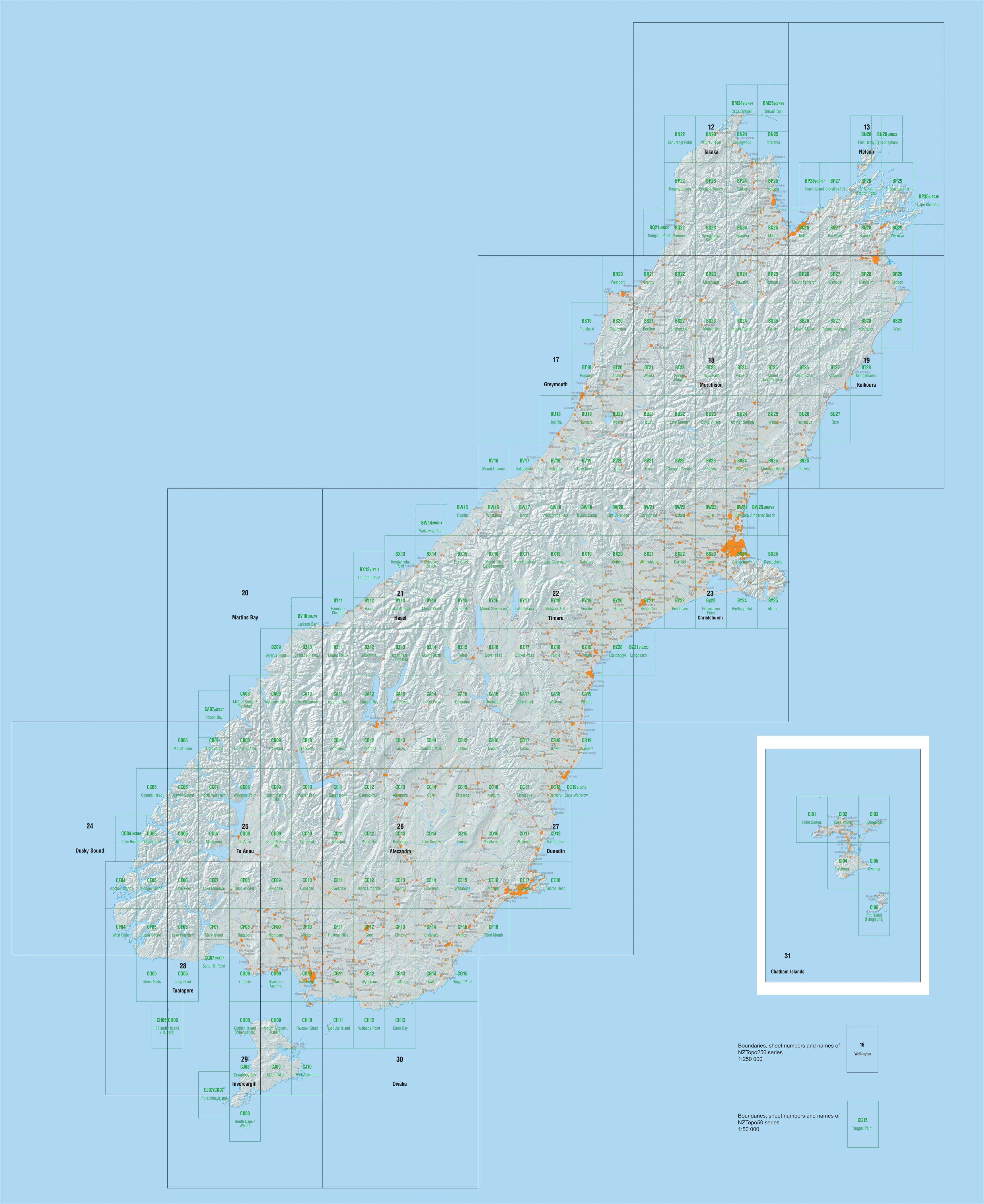 29 - Invercargill Topo250 map