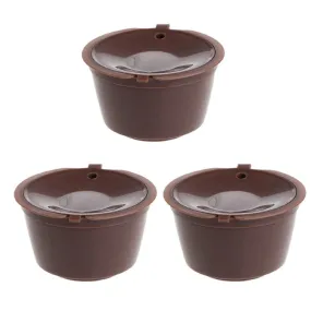 3 Pack Refillable Coffee Capsules Refilling Pods-Nescafe