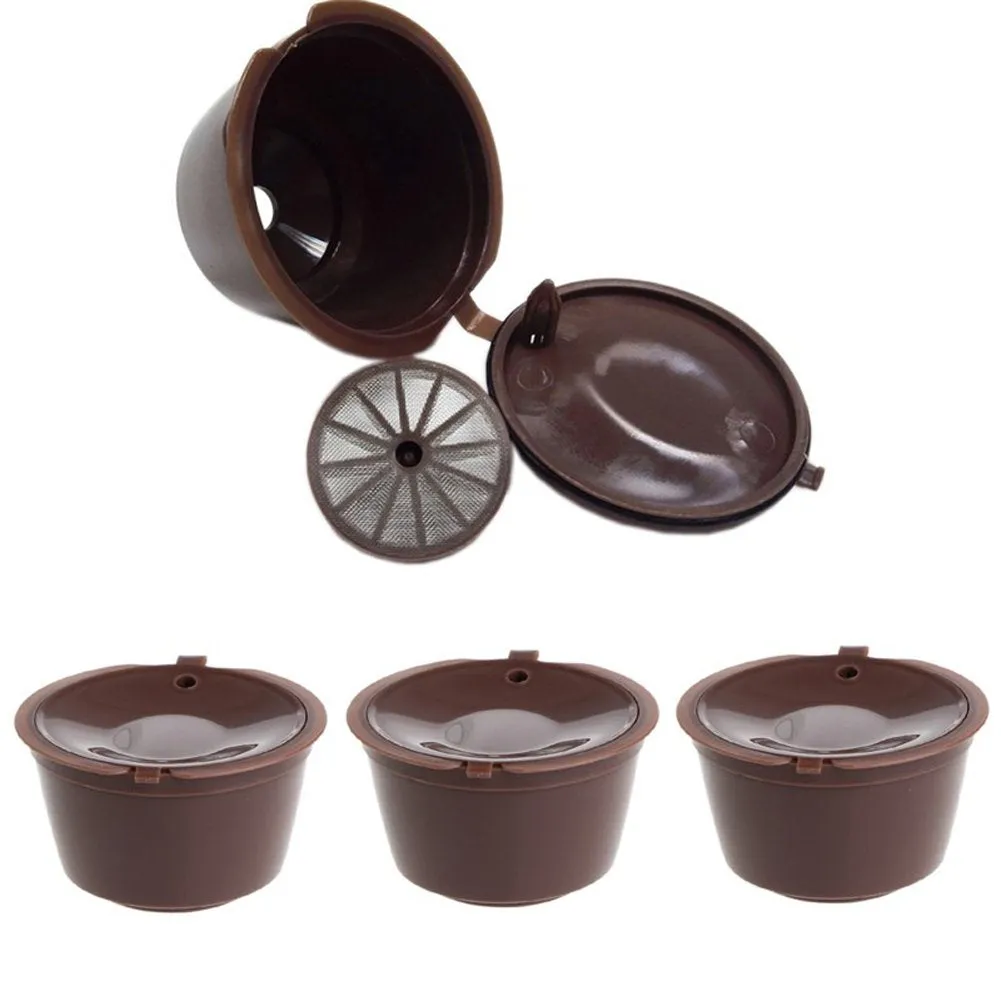 3 Pack Refillable Coffee Capsules Refilling Pods-Nescafe