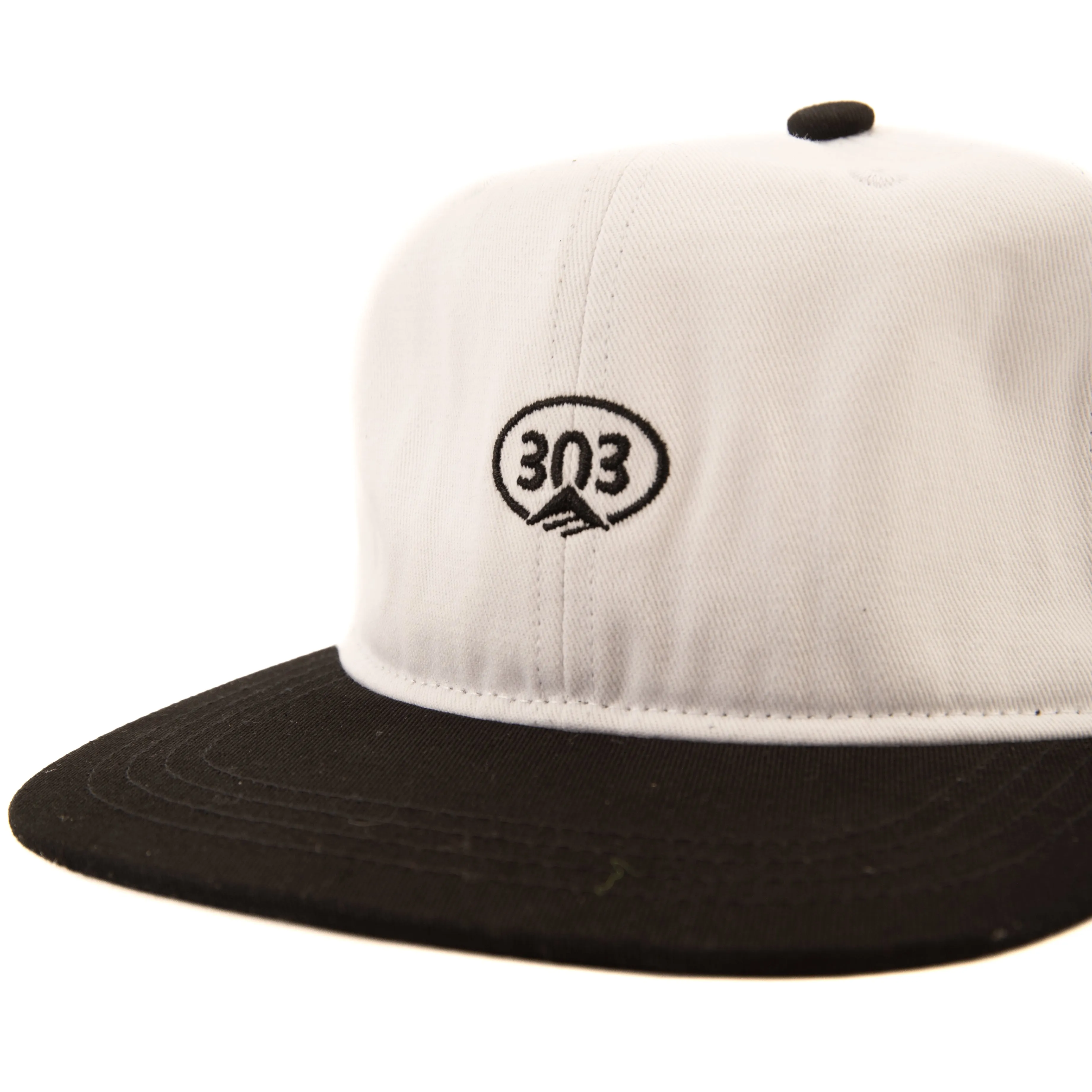 303 Boards - 303 Boards x Emerica Oval Hat (White/Black) *SALE
