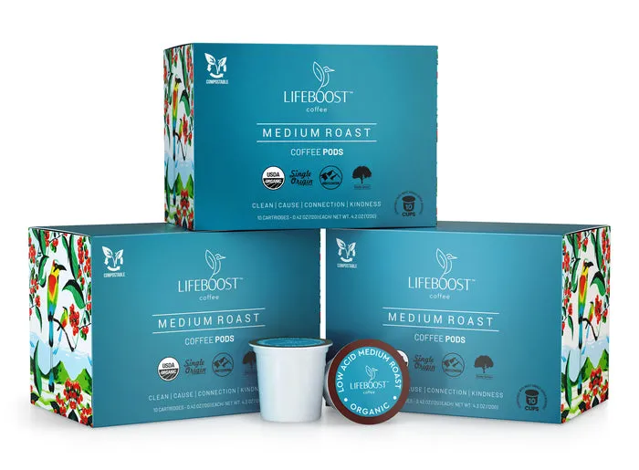 3x Medium Roast Coffee Pods