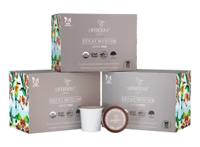 3x Medium Roast Decaf Coffee Pods