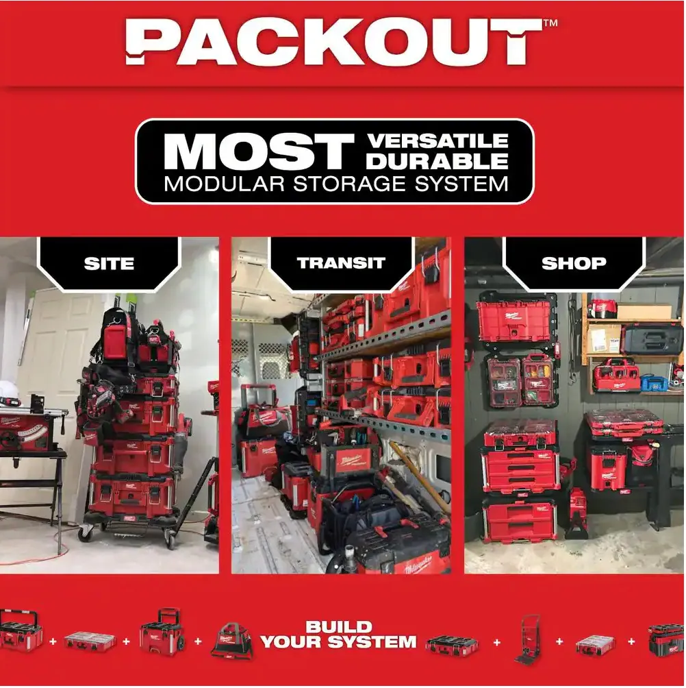 48-22-8443 Milwaukee PACKOUT 3-Drawer Tool Box