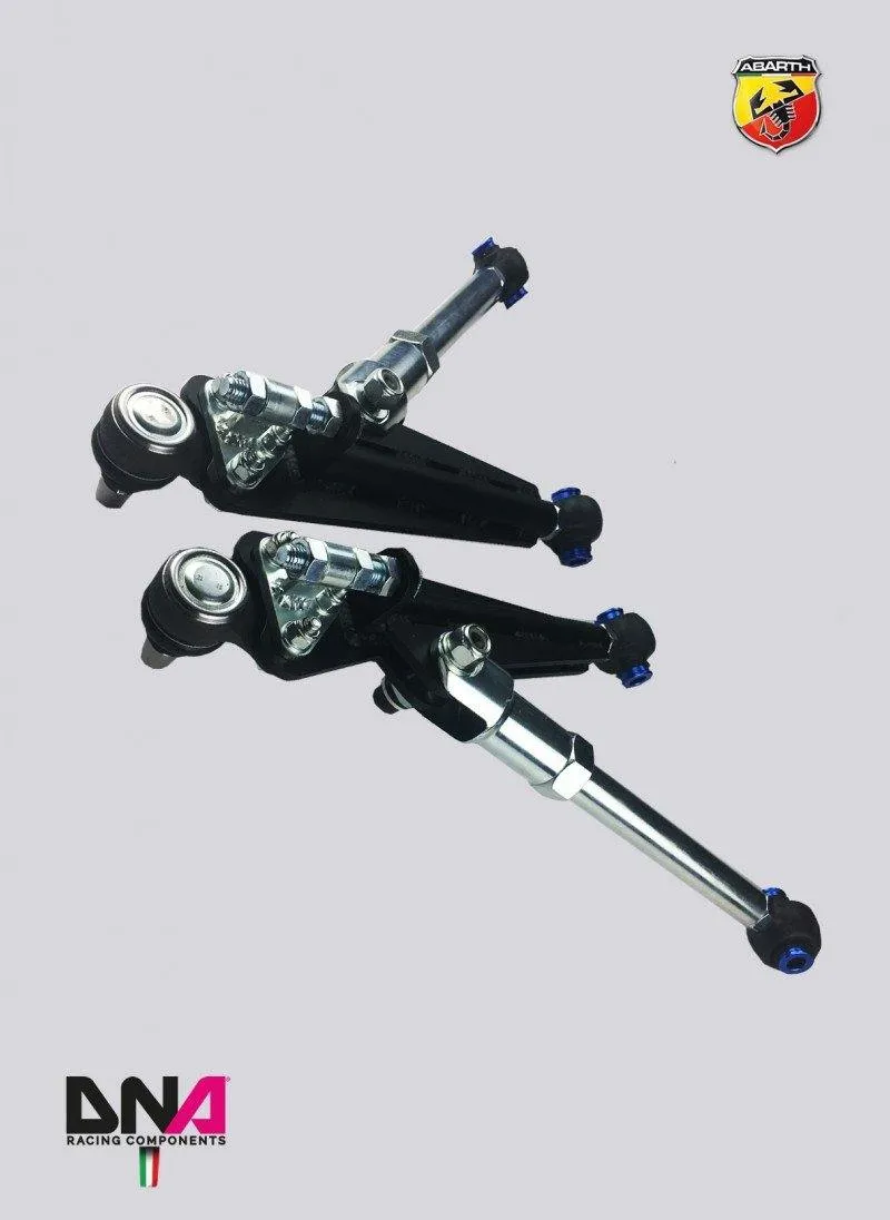 ABARTH 500 FRONT ADJUSTABLE SUSPENSION ARMS KIT 500 ABARTH EU - DNA RACING