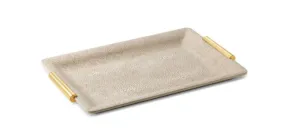 Aerin Shagreen Vanity Tray Wheat