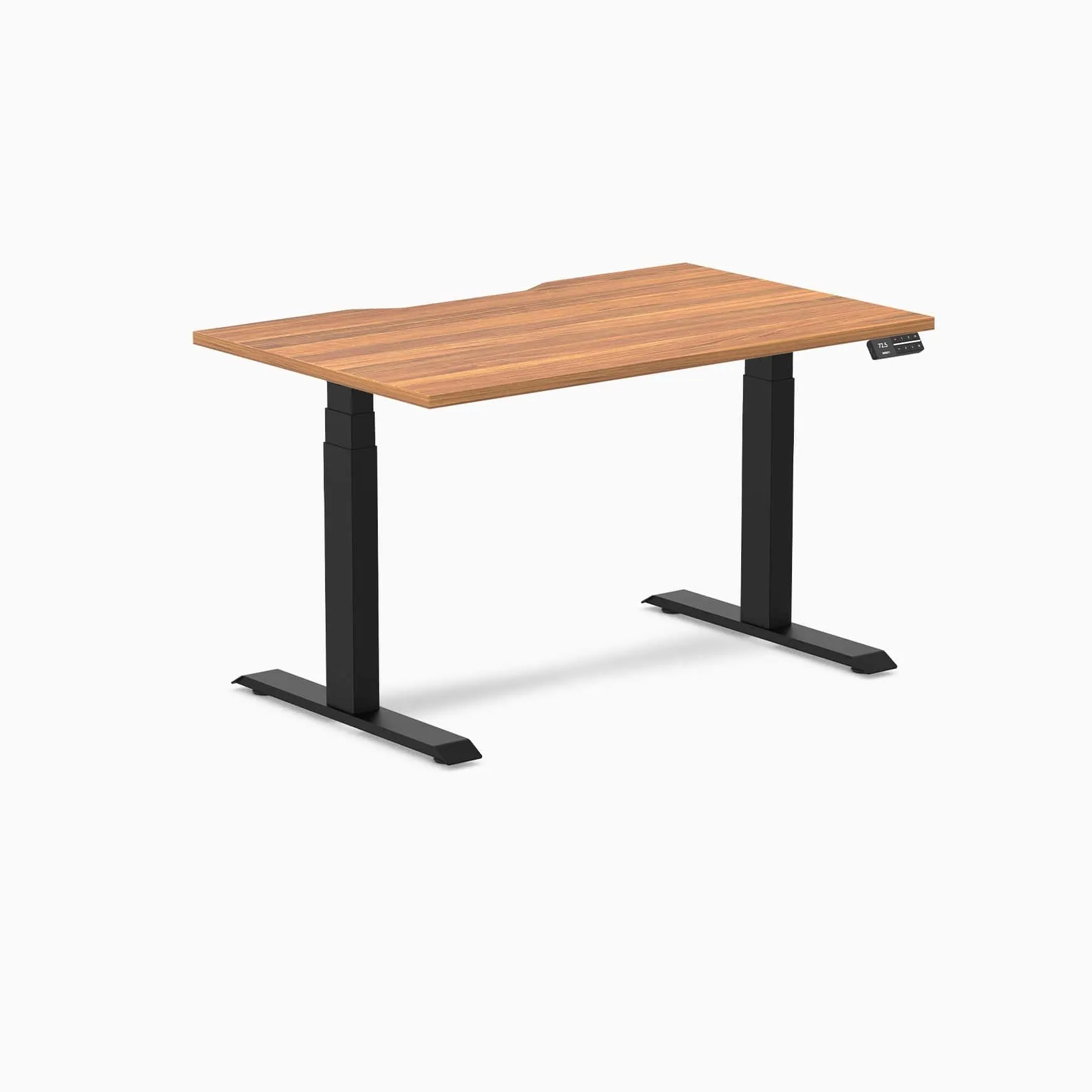 Almost Perfect Desky Dual Scalloped Melamine Sit Stand Desk