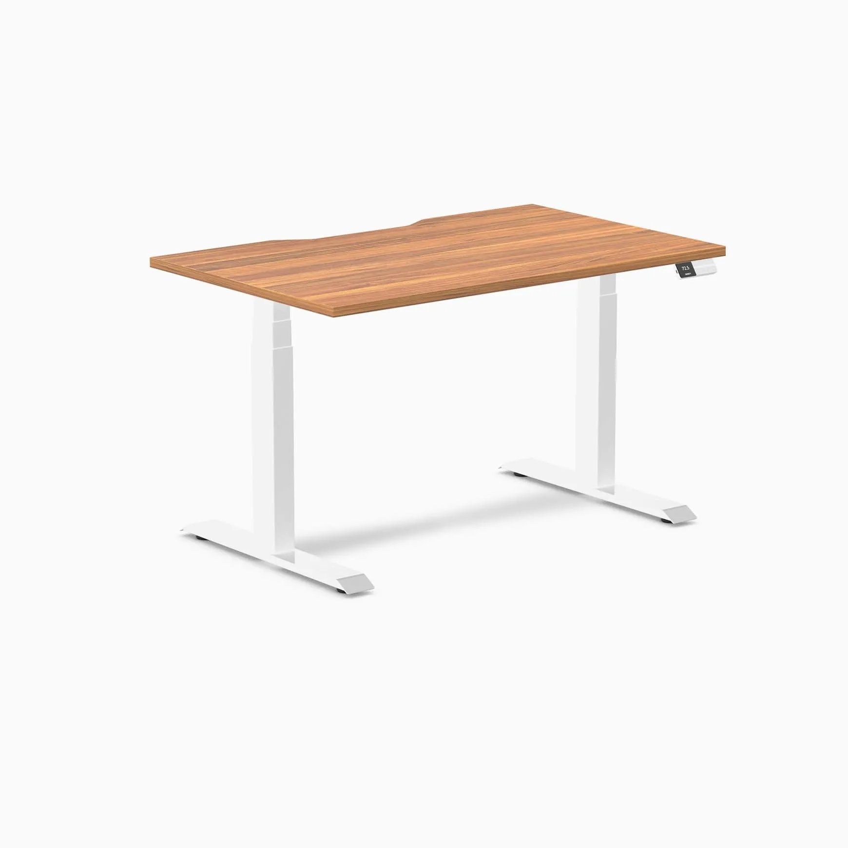 Almost Perfect Desky Dual Scalloped Melamine Sit Stand Desk