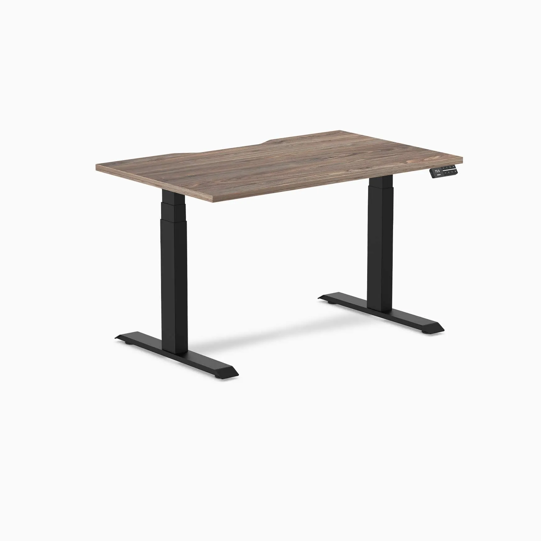 Almost Perfect Desky Dual Scalloped Melamine Sit Stand Desk