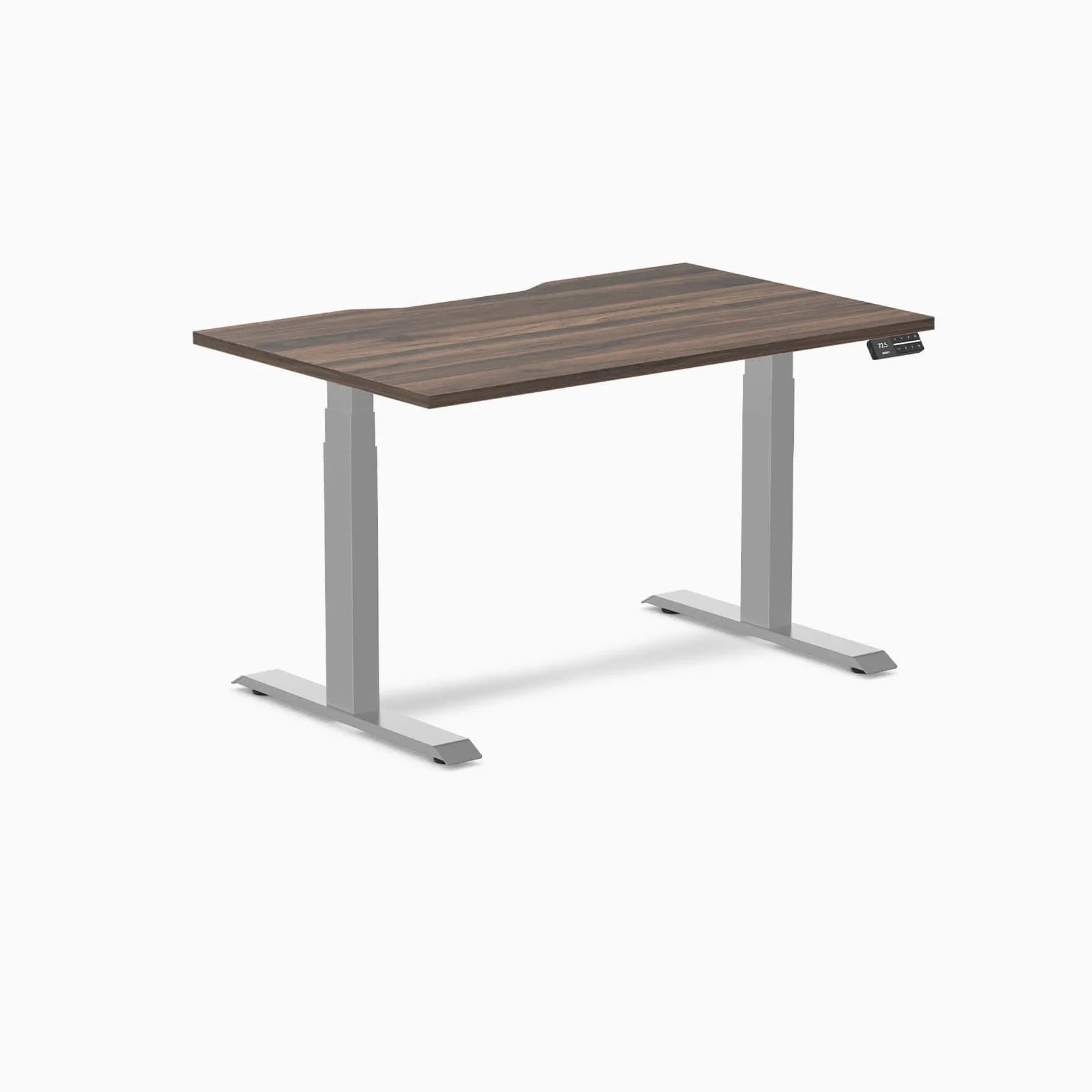 Almost Perfect Desky Dual Scalloped Melamine Sit Stand Desk