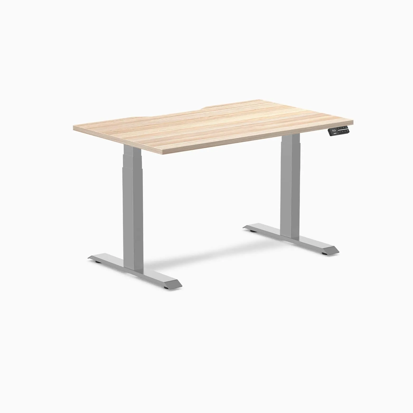 Almost Perfect Desky Dual Scalloped Melamine Sit Stand Desk