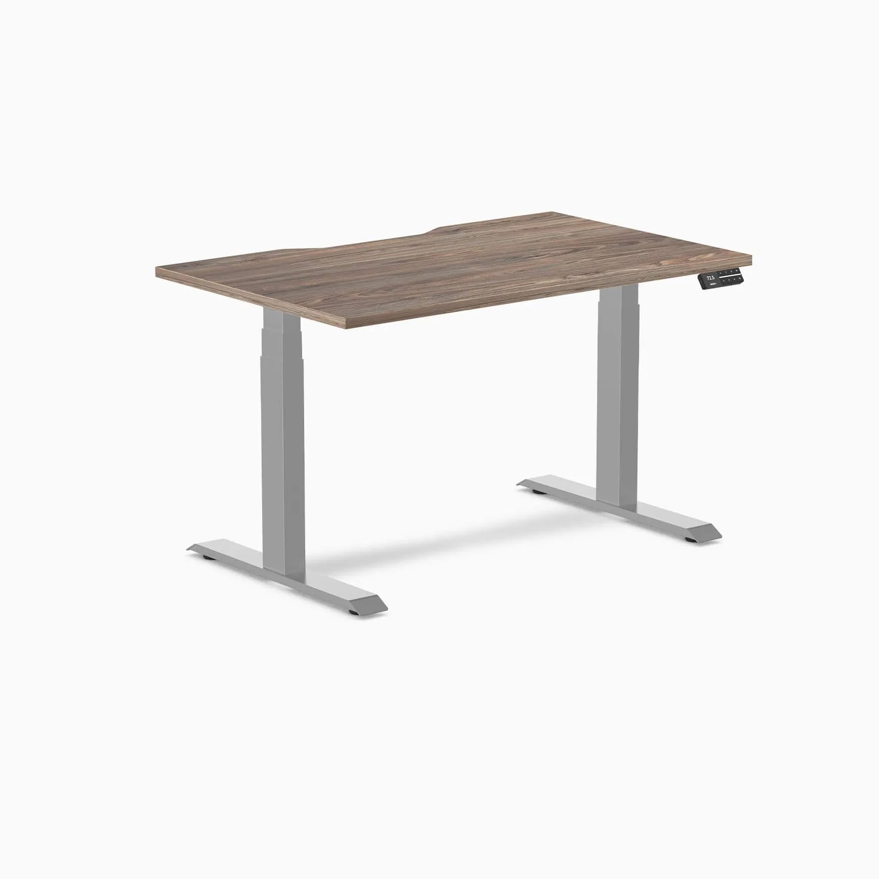 Almost Perfect Desky Dual Scalloped Melamine Sit Stand Desk