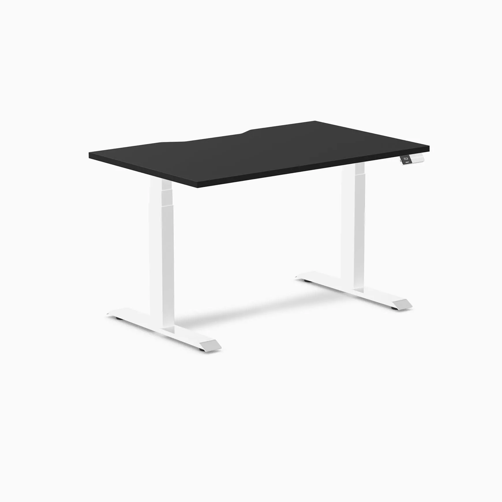 Almost Perfect Desky Dual Scalloped Melamine Sit Stand Desk