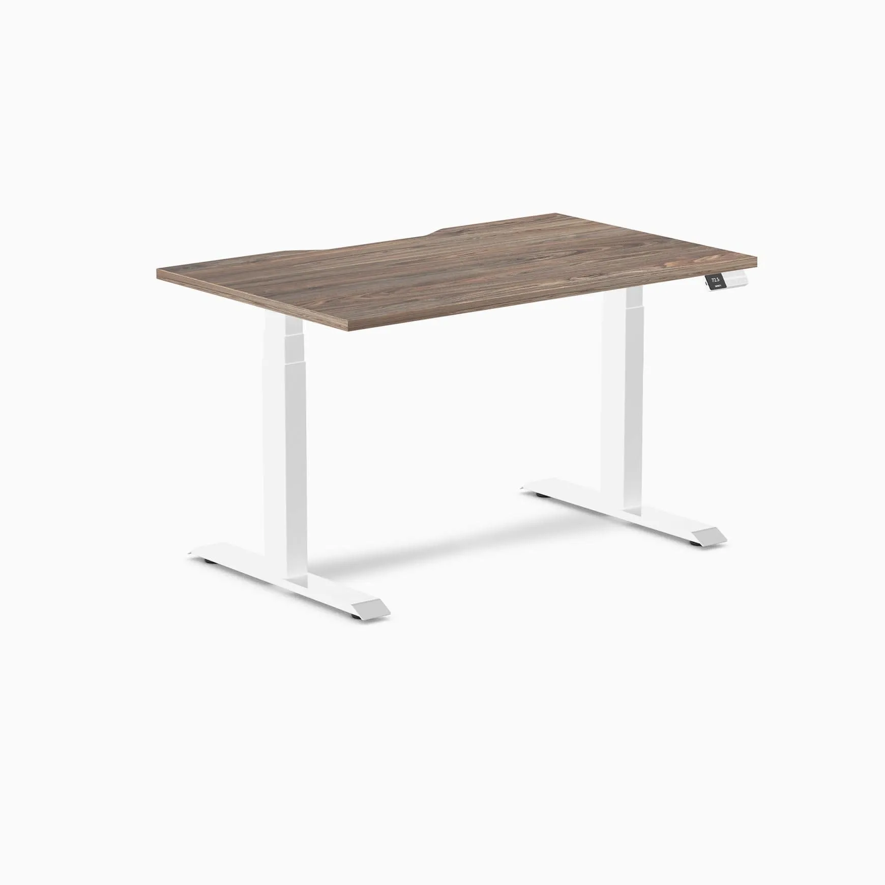 Almost Perfect Desky Dual Scalloped Melamine Sit Stand Desk