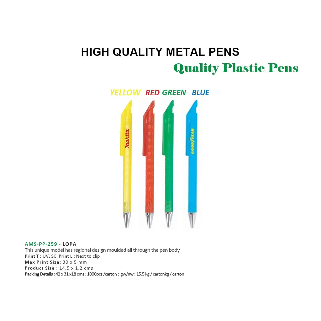 AMS-PP-259 - LOPA (Plastic Pens)