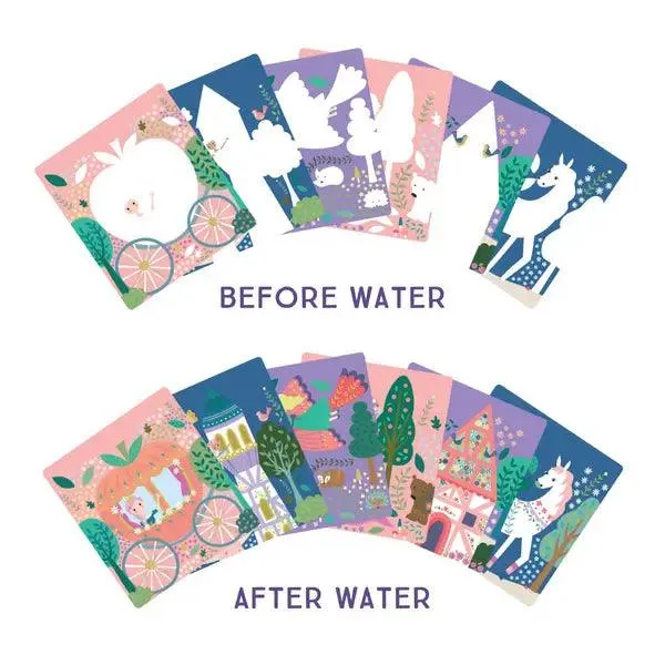 Arts and Crafts | Fairy Tale Easel Water card | Floss and Rock