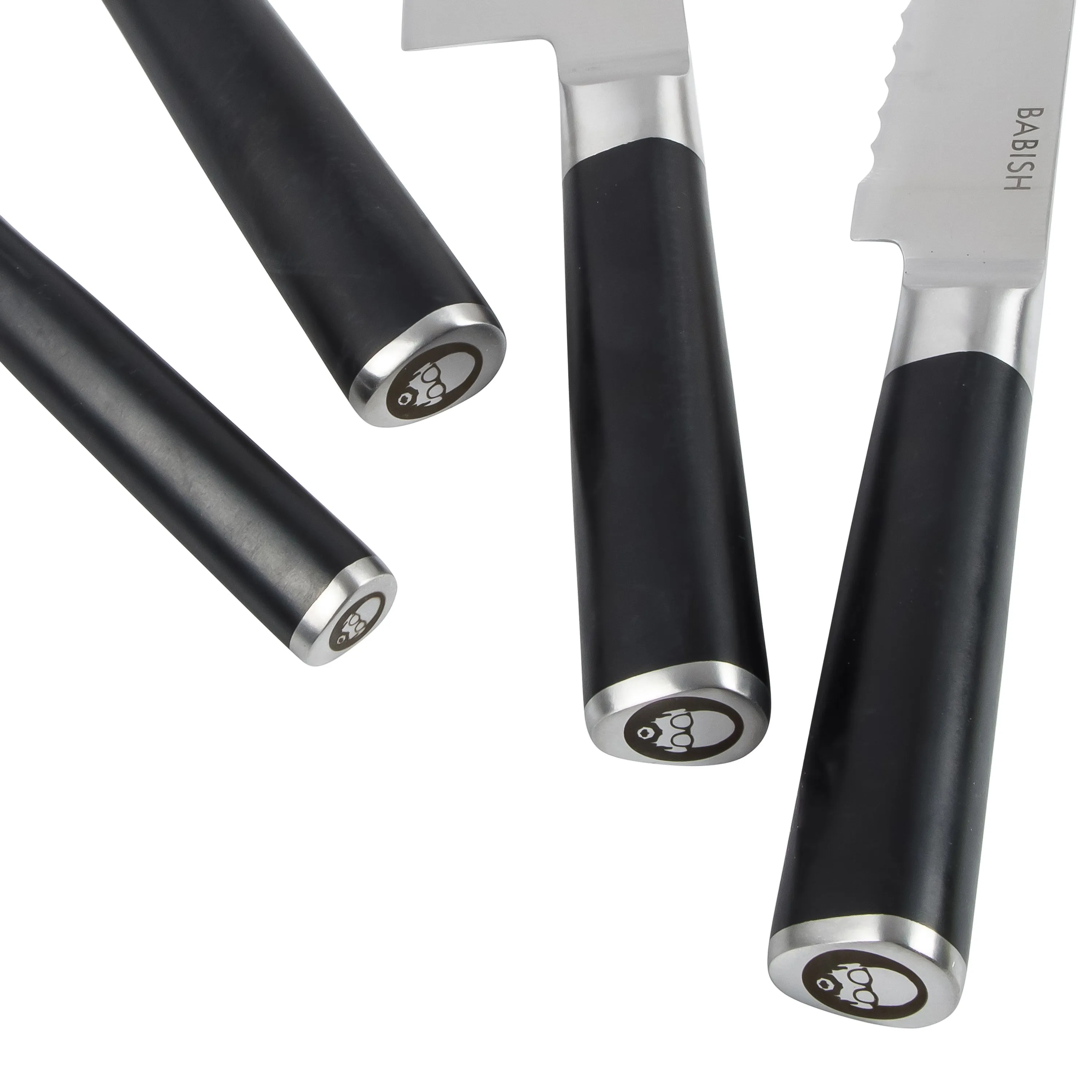 Babish 5 Piece German Steel Magnetic Knife Block Set