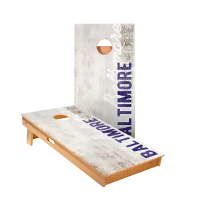 Baltimore Football Vintage Gameday Star Cornhole Boards