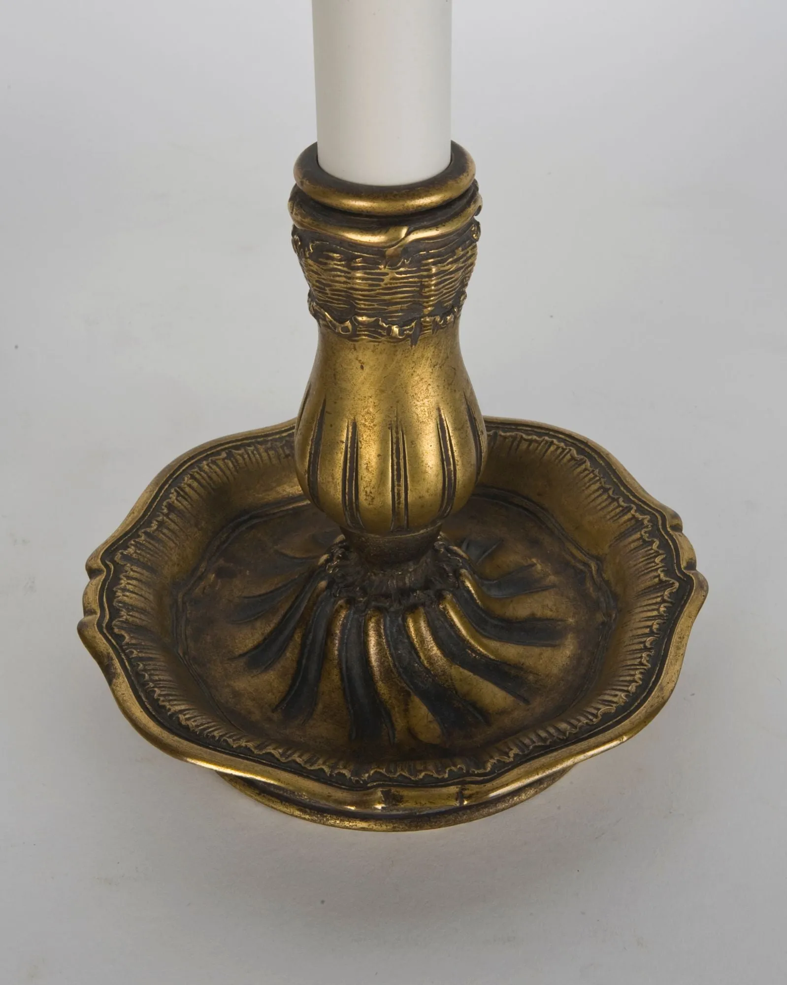 Baroque Candlestick Lamps by E. F. Caldwell