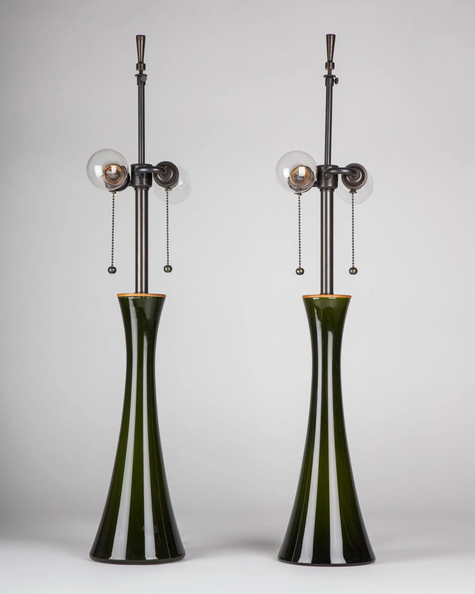 Bergboms Green Glass Table Lamps