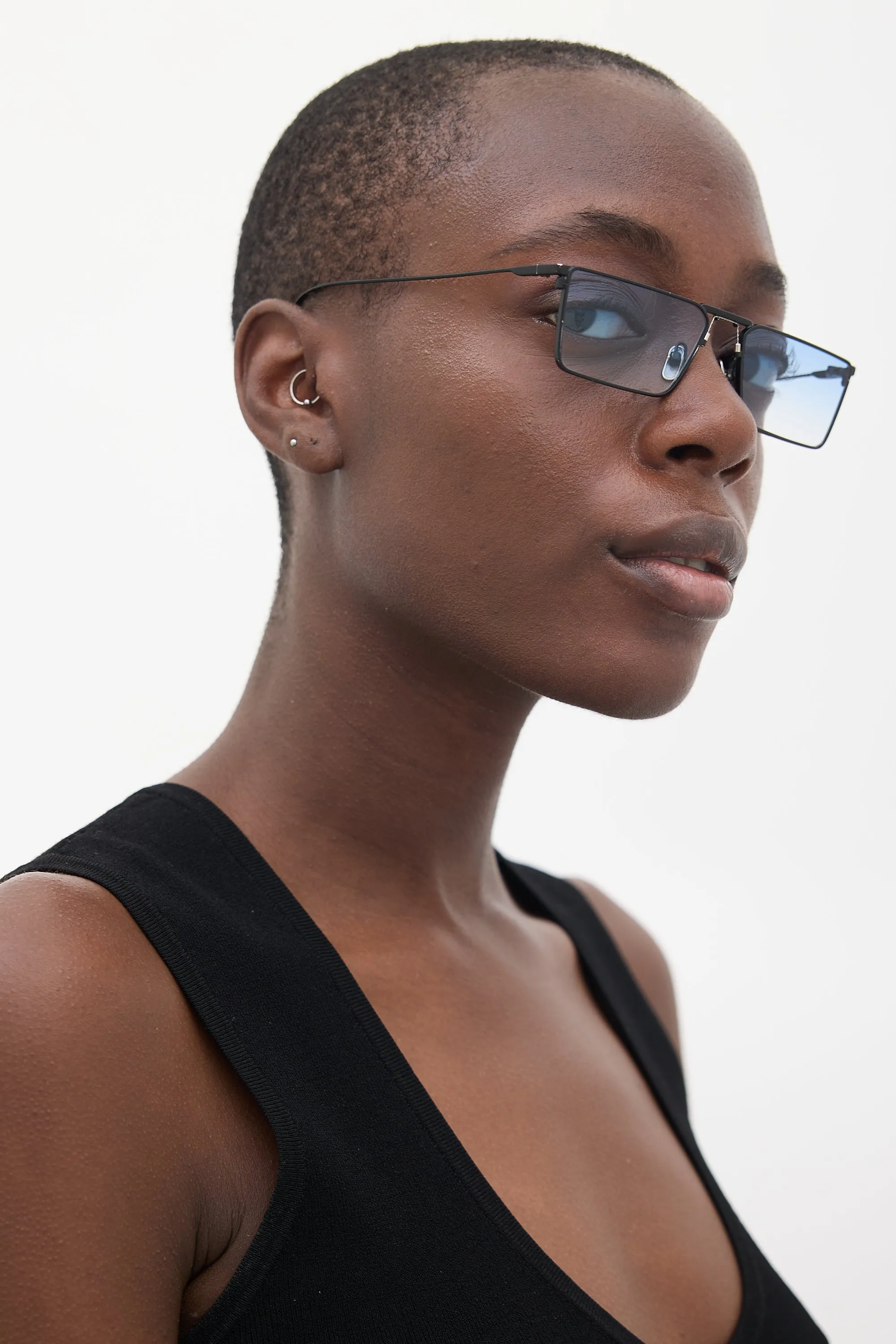 Black & Blue New Bond M01 Rectangular Sunglasses