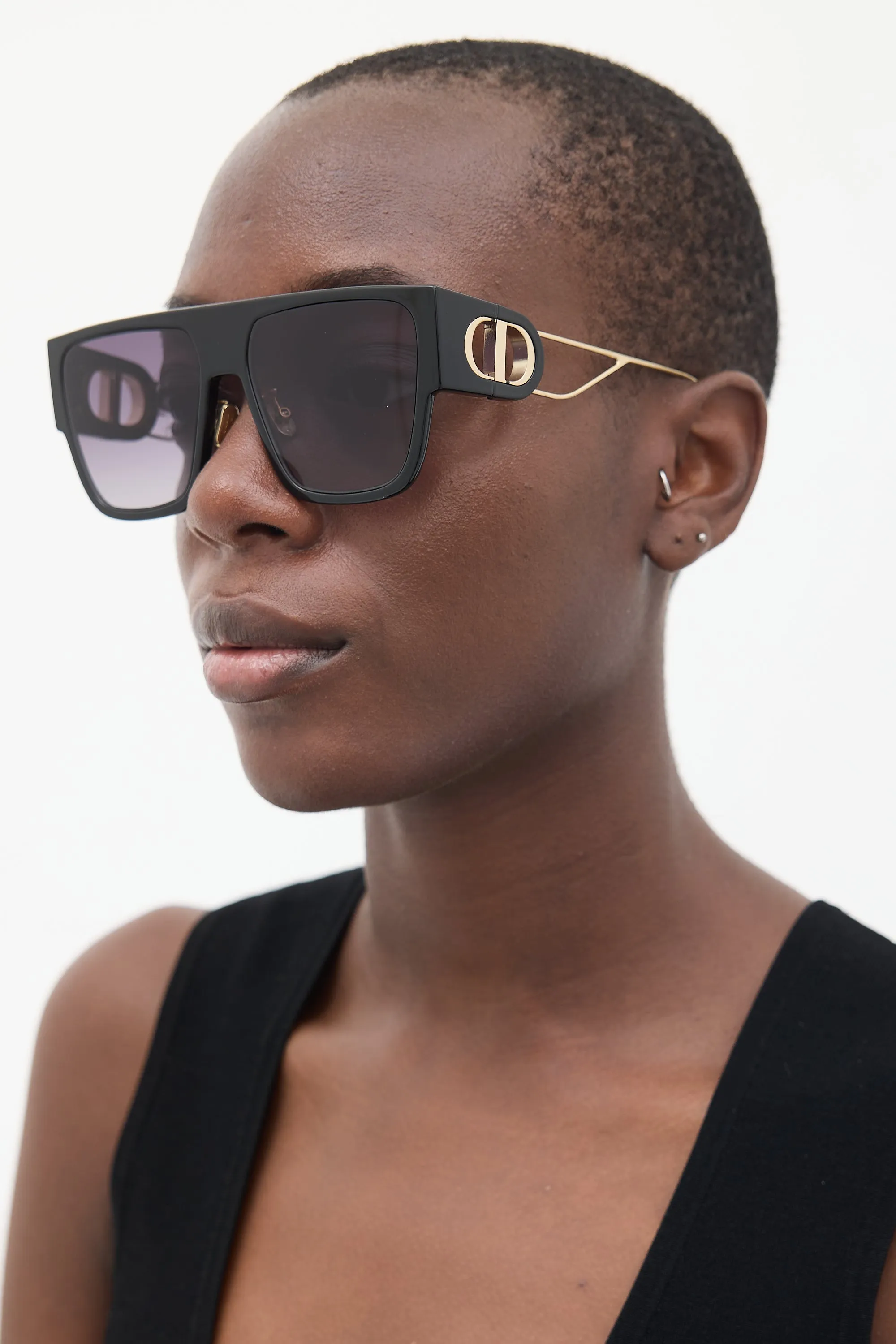 Black & Gold 30Montaigne Sunglasses