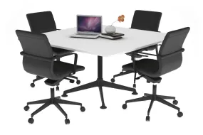 Boardroom Table Premium Indented Black Leg Blackjack [1100L x 1100W with Rounded Corners]