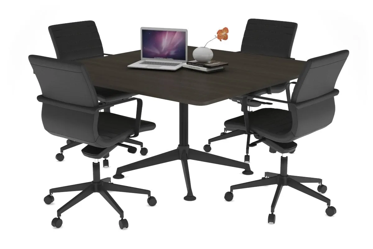 Boardroom Table Premium Indented Black Leg Blackjack [1100L x 1100W with Rounded Corners]