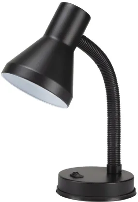 Boston Harbor TL-TB-134-BK-3L Flexible Desk Lamp, 120 V, 60 W, 1-Lamp, CFL Lamp, Black Fixture, Black :EA: QUANTITY: 1