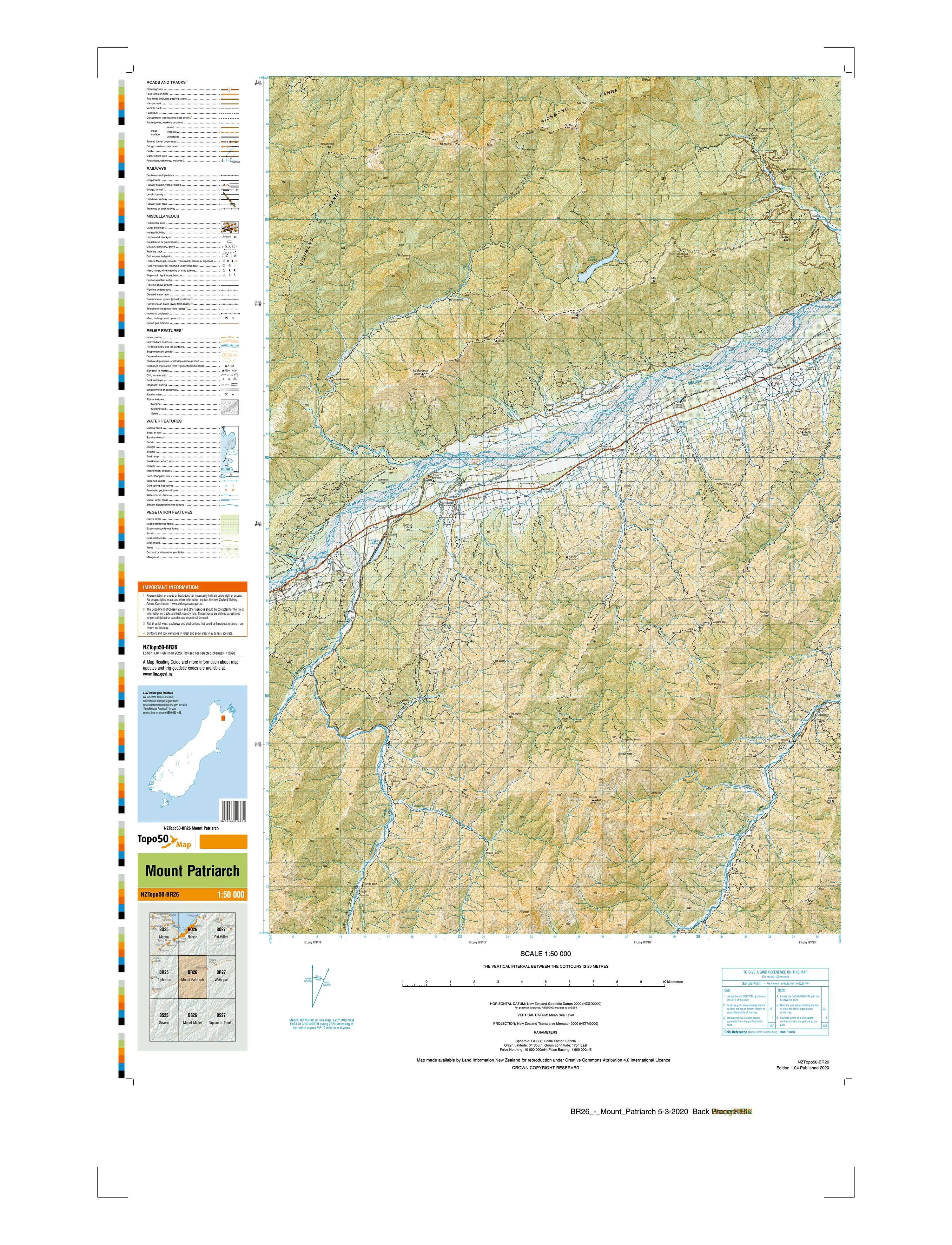 BR26 - Mount Patriarch Topo50 map
