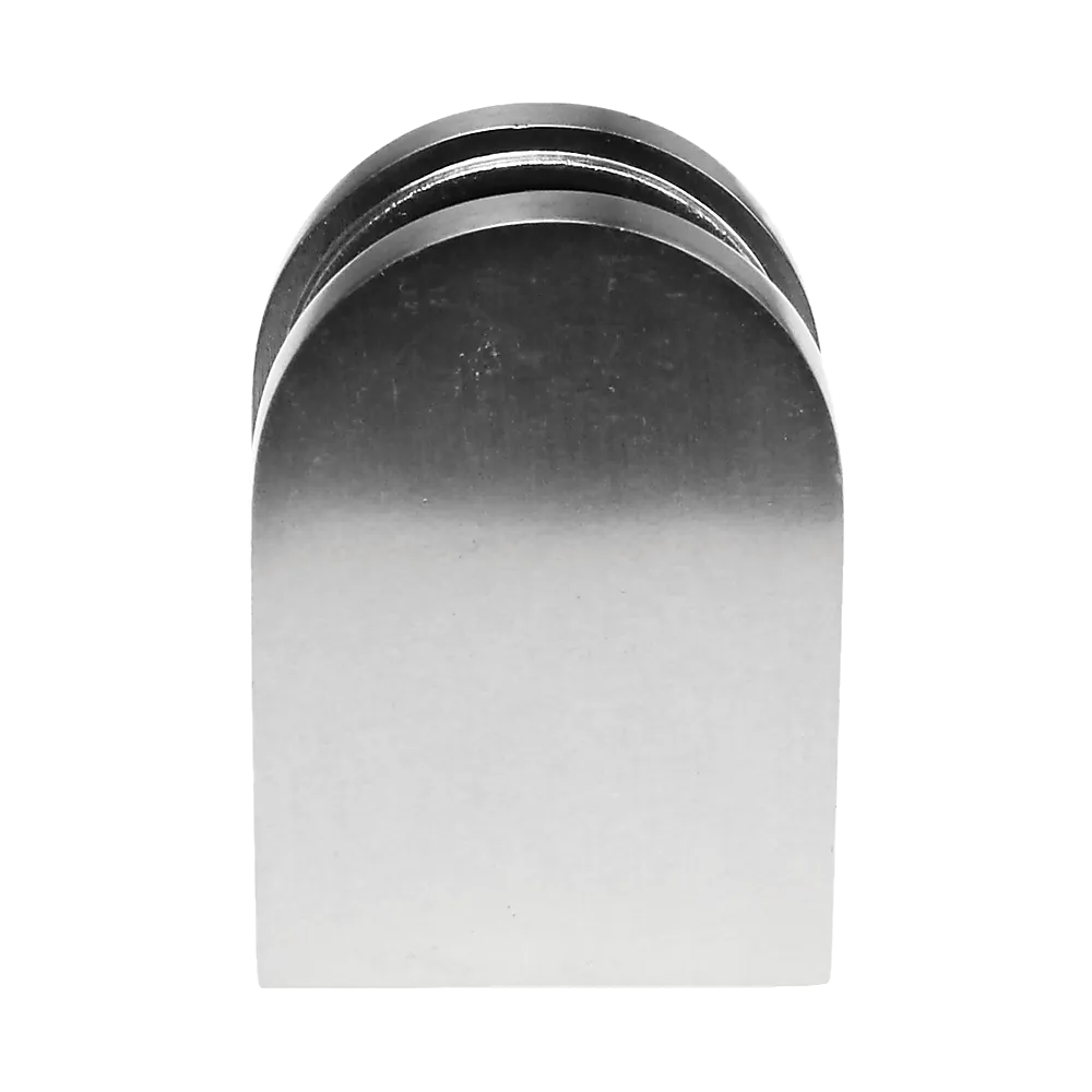Brushed Nickel Bracket for Glass Balustrade Panels - Set of 2