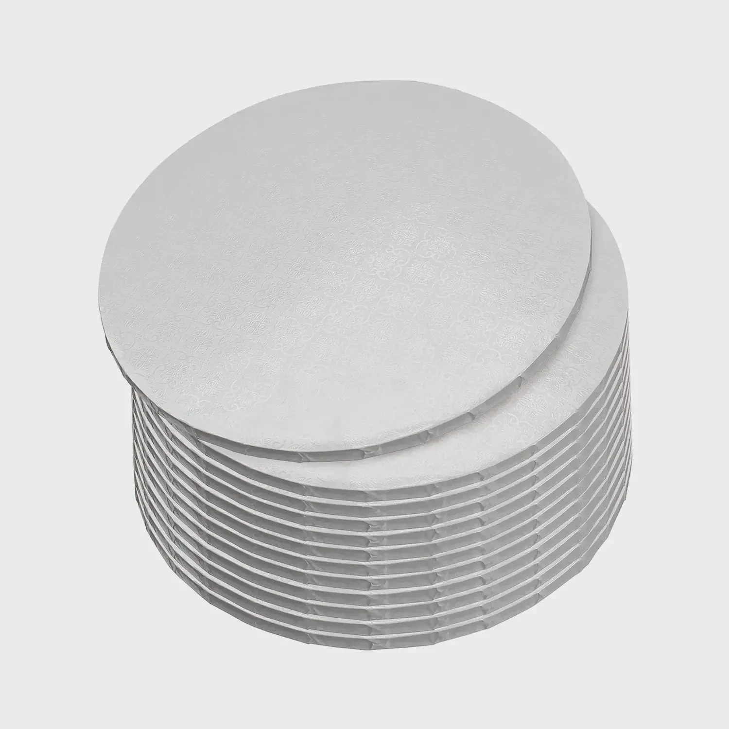 BULK Masonite Silver Round Cake Board 10 Pkt - 25cm/10in