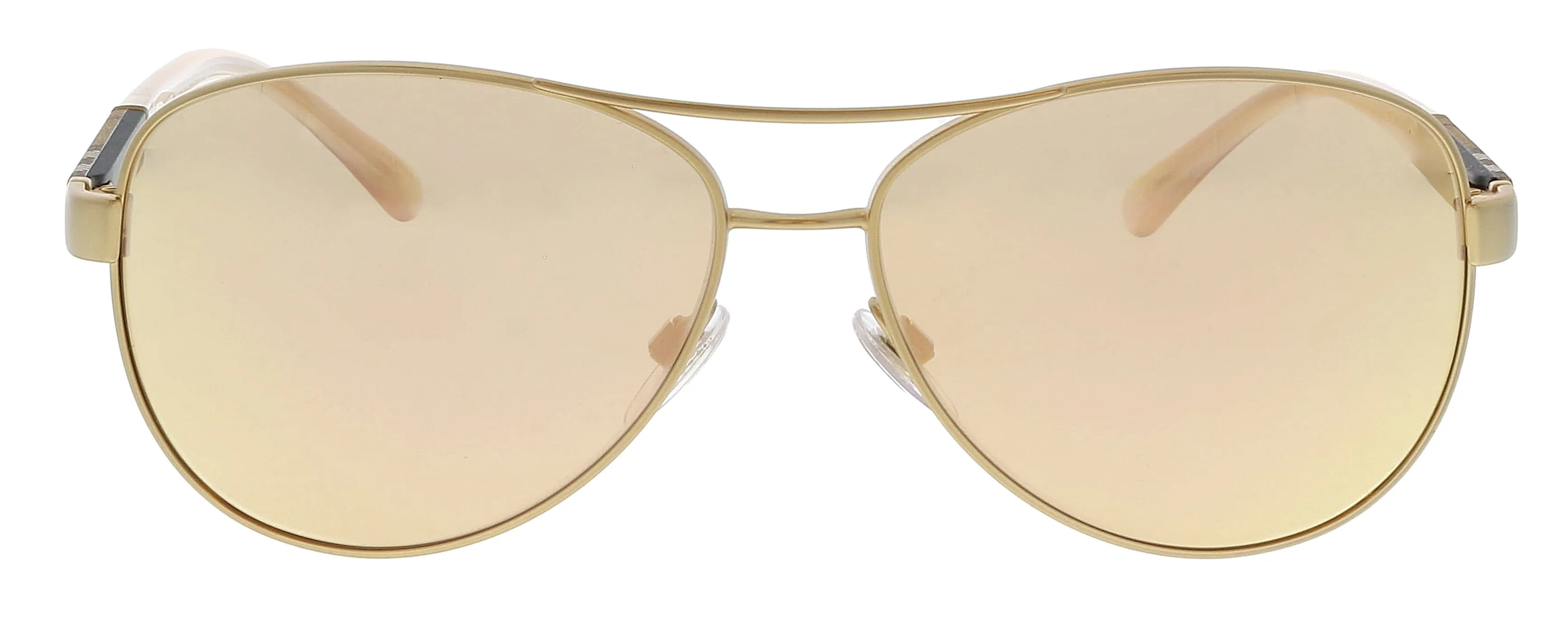 Burberry 0BE3080 12357J59 Aviator Full Rim Brown Gold Sunglasses