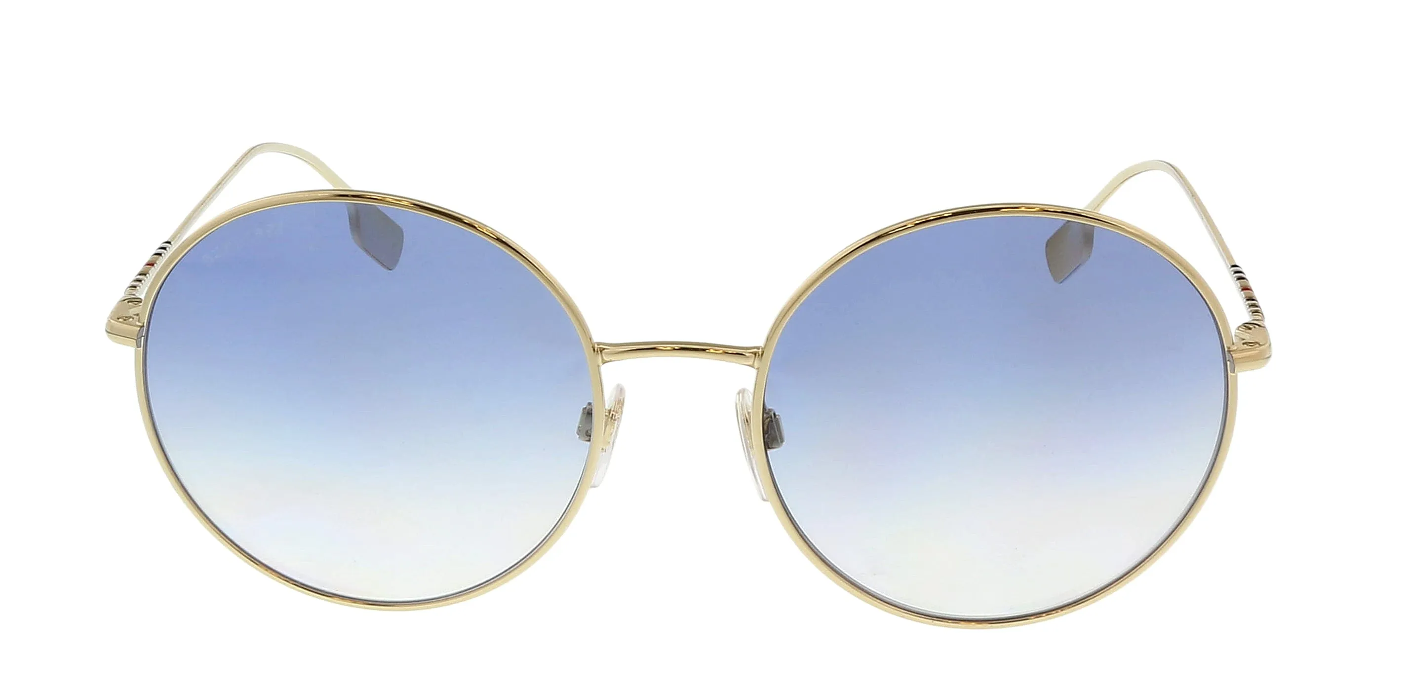 Burberry 0BE3132 110919 Pippa Light Gold Round  Full Rim Sunglasses