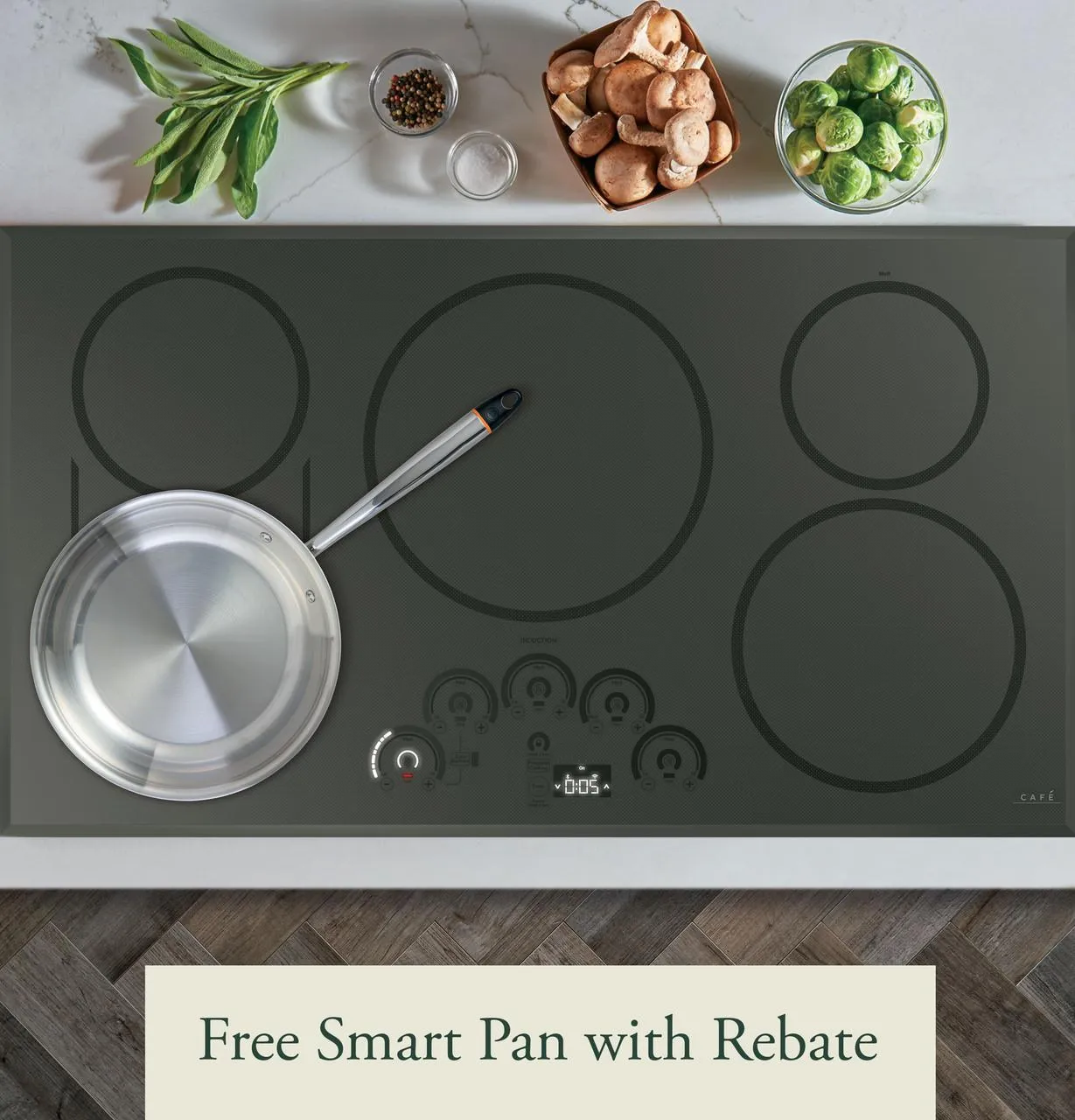 Caf(eback)™ 30" Smart Touch-Control Induction Cooktop