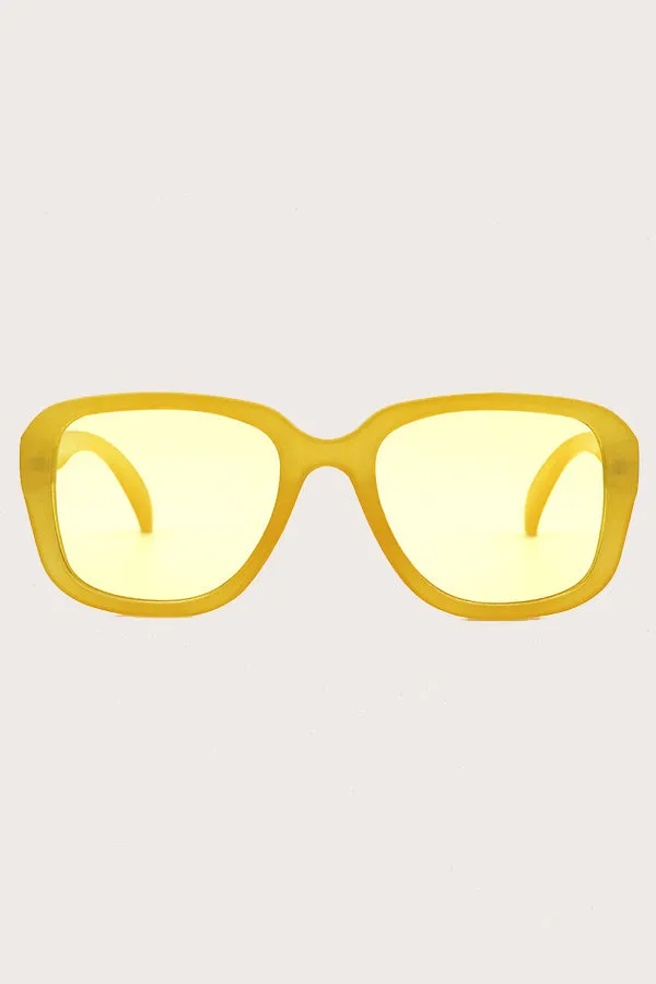 Candy Colors Square Sunglasses