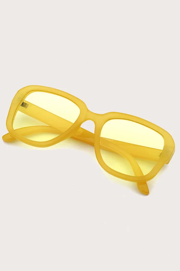 Candy Colors Square Sunglasses