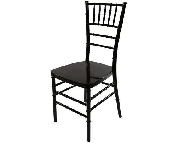 Chair, Chiavari Black Resin