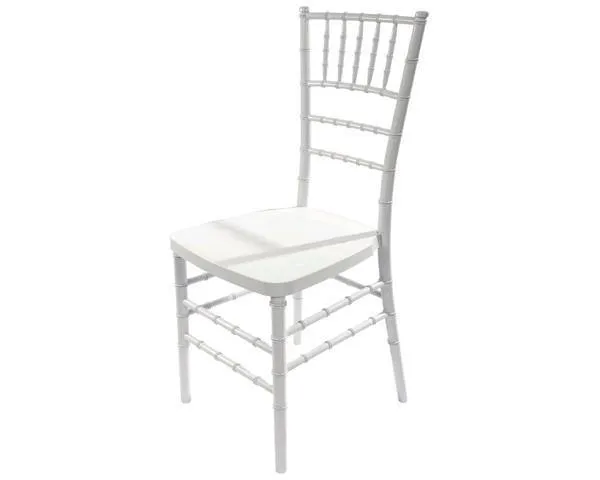 Chair, Chiavari White Resin