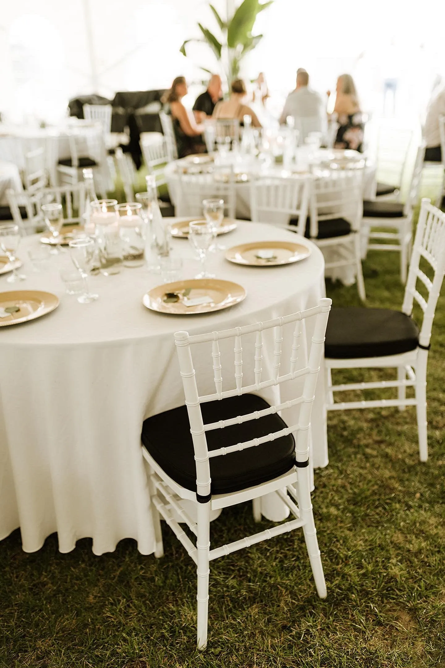 Chair, Chiavari White Resin