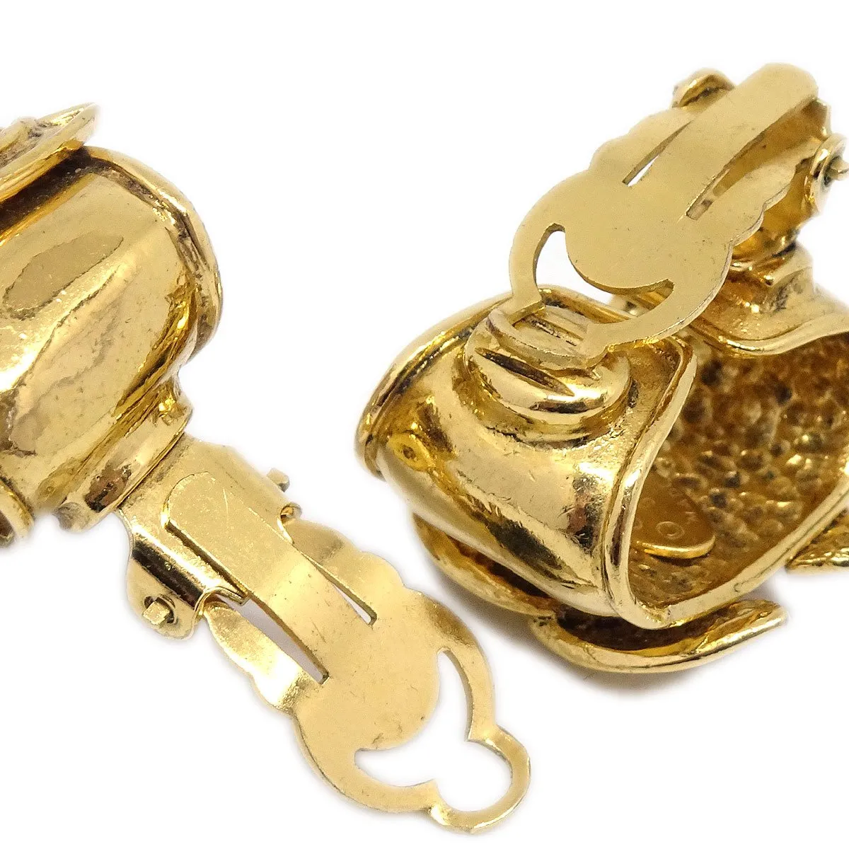 CHANEL 1994 Earrings Clip-On Gold 37990
