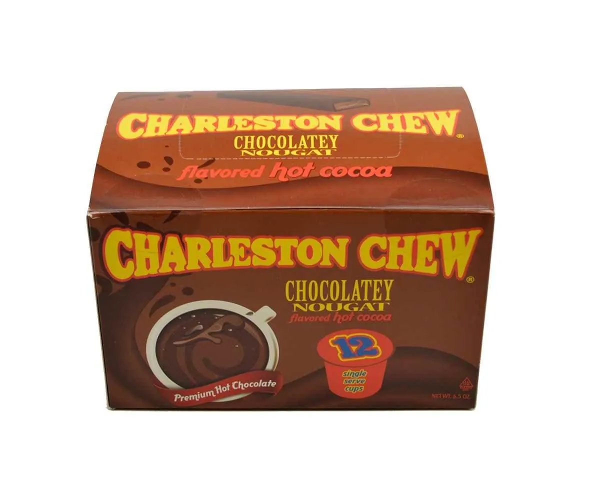 Charleston Chews Chocolatey Nougat Hot Chocolate Single Serve Pods