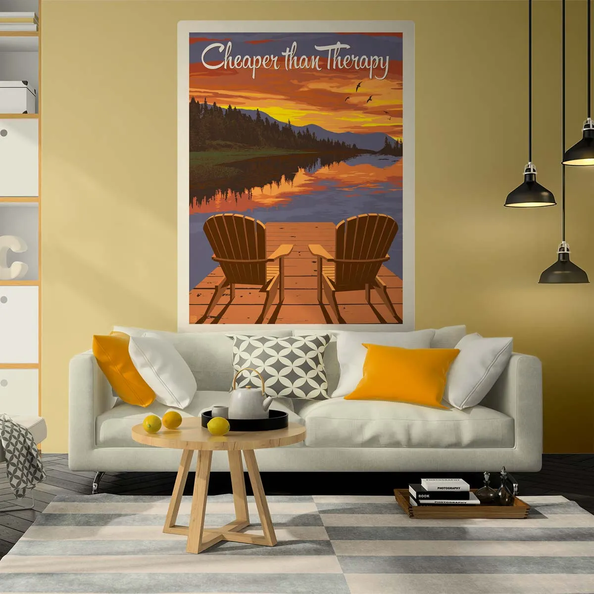 Cheaper Than Therapy Dock Chairs Decal