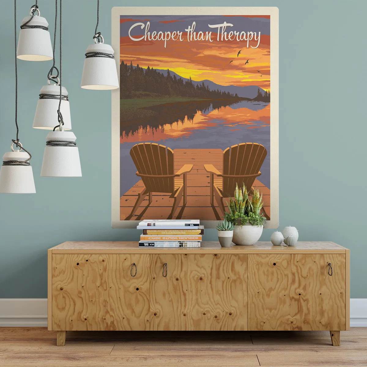 Cheaper Than Therapy Dock Chairs Decal