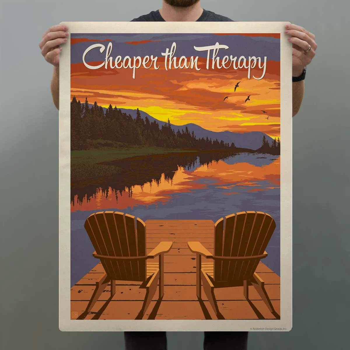 Cheaper Than Therapy Dock Chairs Decal