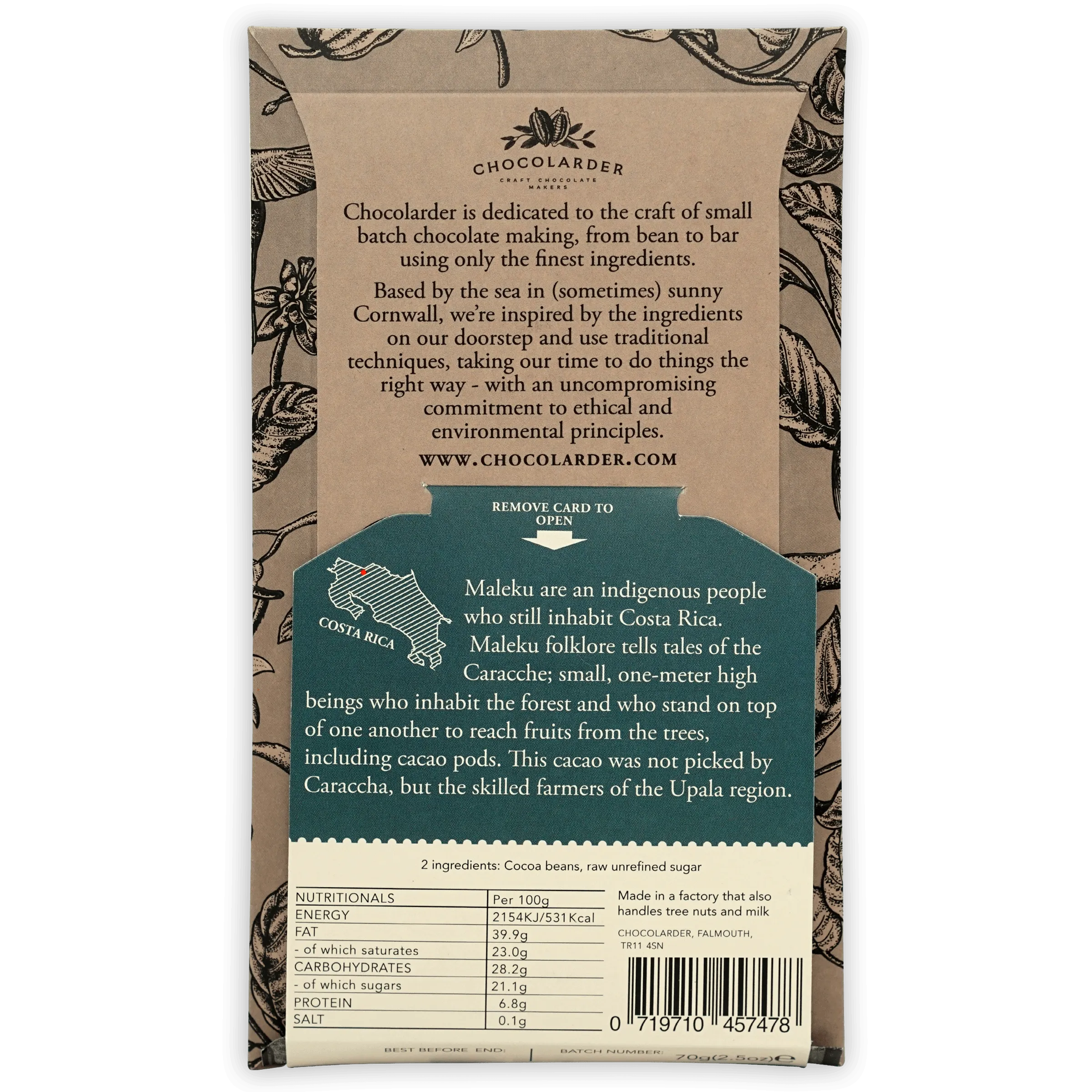 Chocolarder Dark Maleku 70%