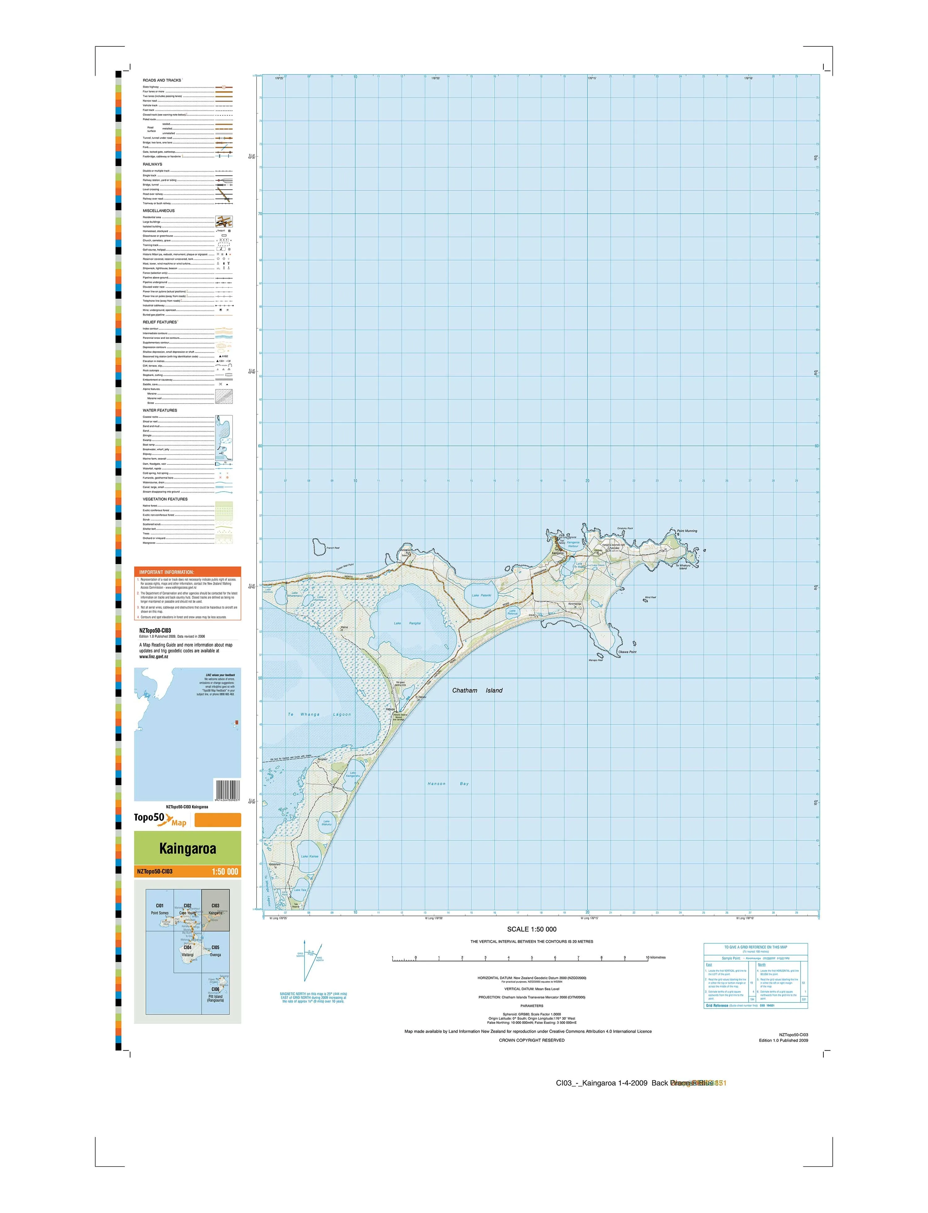 CI03 - Kaingaroa Topo50 map